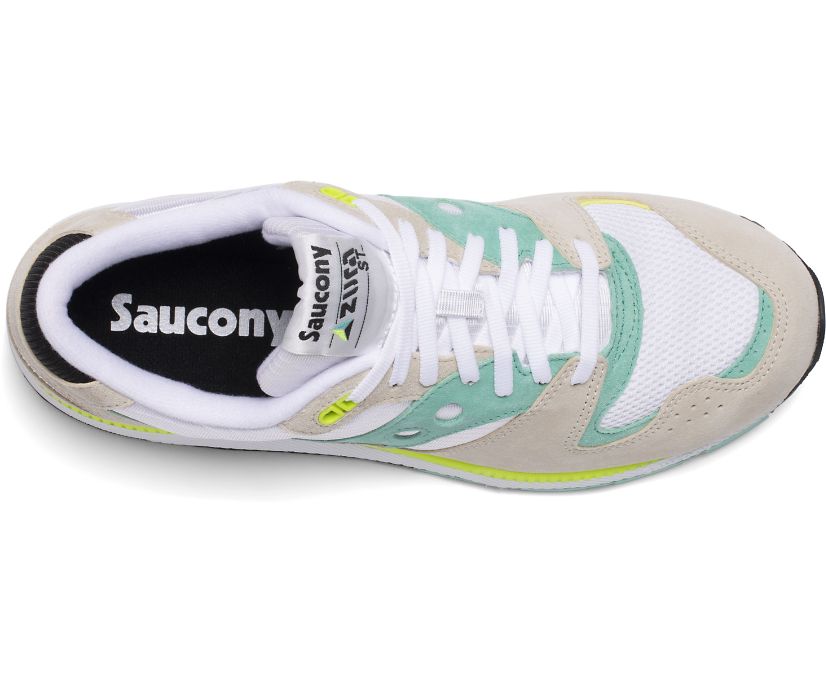 Buty Saucony Azura Premium Leather Damskie Beżowe Niebieskie Żółte | Polska EJ9-78467E1