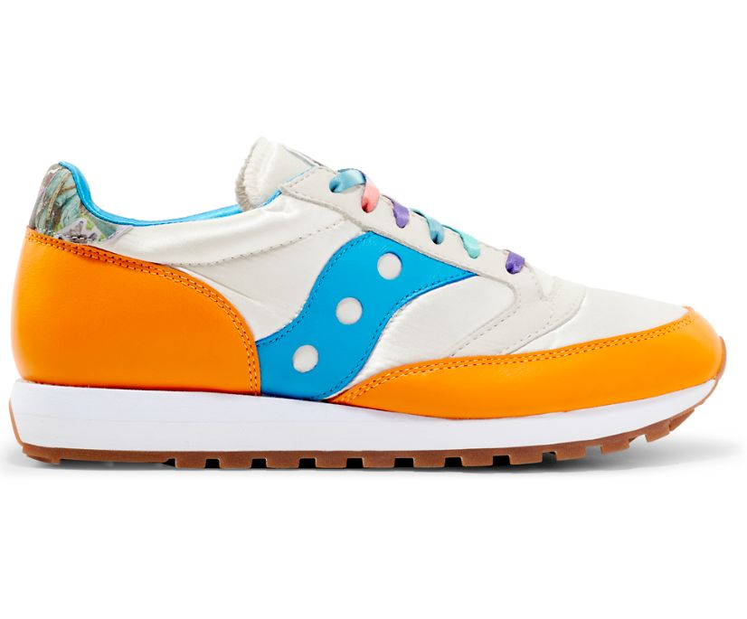 Buty Saucony Fiona Jazz 81 Damskie Białe Pomarańczowe | Polska FY8-73607K1