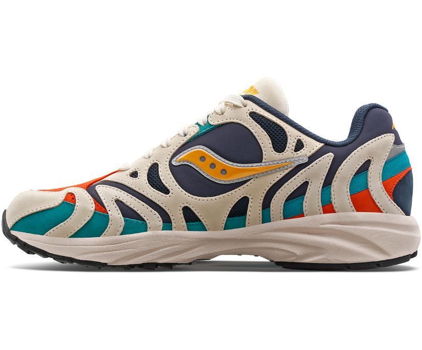 Buty Saucony Grid Azura 2000 Changing Tides Męskie Białe Niebieskie | Polska EG7-36643Z7