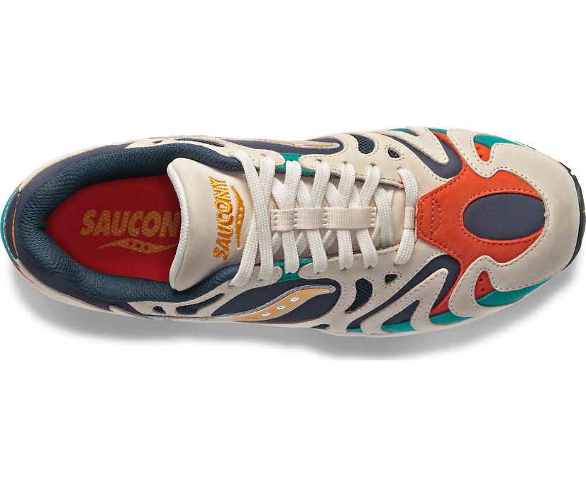 Buty Saucony Grid Azura 2000 Changing Tides Męskie Białe Niebieskie | Polska EG7-36643Z7