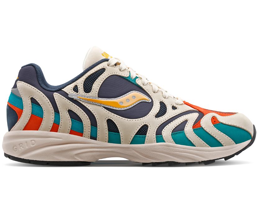Buty Saucony Grid Azura 2000 Changing Tides Damskie Białe Niebieskie | Polska OB5-41734X0