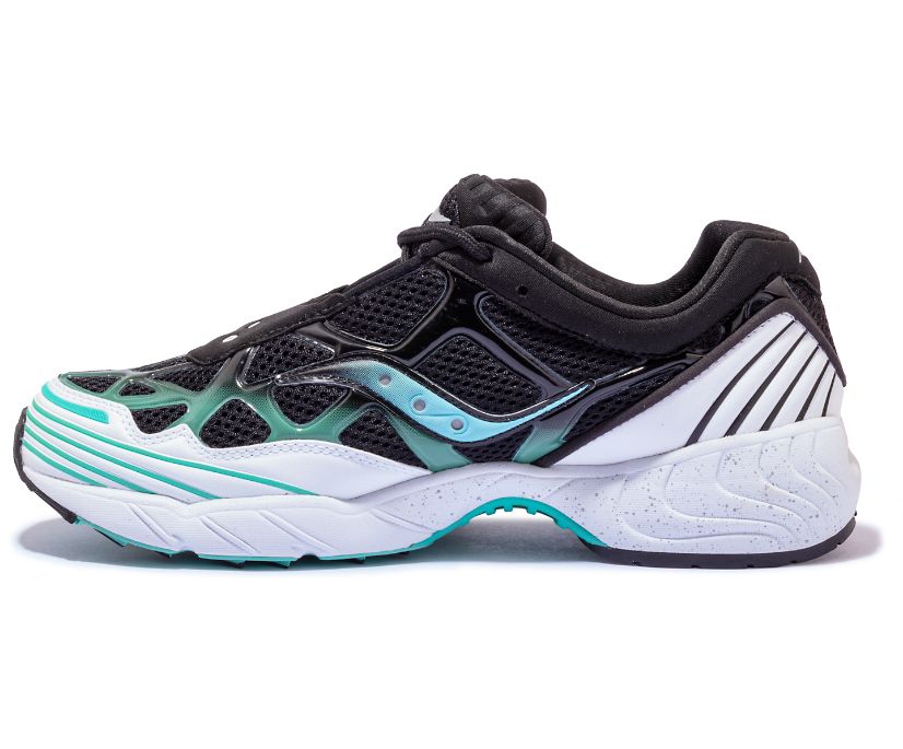Buty Saucony Grid Web Black Pearl Męskie Czarne Zielone | Polska TN3-23122Q1