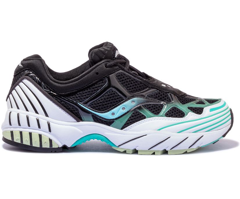 Buty Saucony Grid Web Black Pearl Męskie Czarne Zielone | Polska TN3-23122Q1