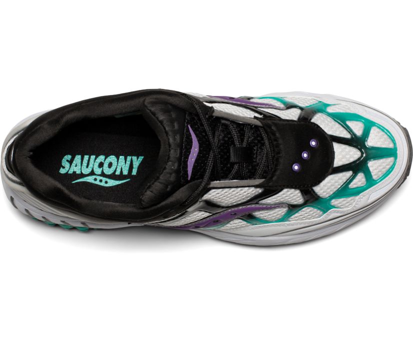 Buty Saucony Grid Web Into the Void Męskie Białe Czarne Fioletowe | Polska YR4-43274O4