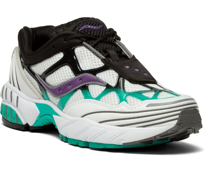 Buty Saucony Grid Web Into the Void Męskie Białe Czarne Fioletowe | Polska YR4-43274O4