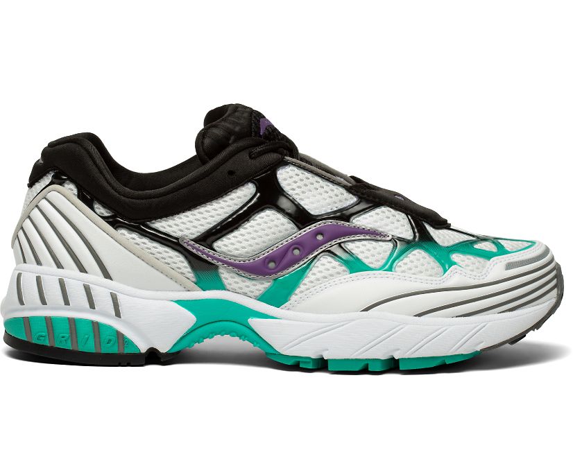 Buty Saucony Grid Web Into the Void Męskie Białe Czarne Fioletowe | Polska YR4-43274O4