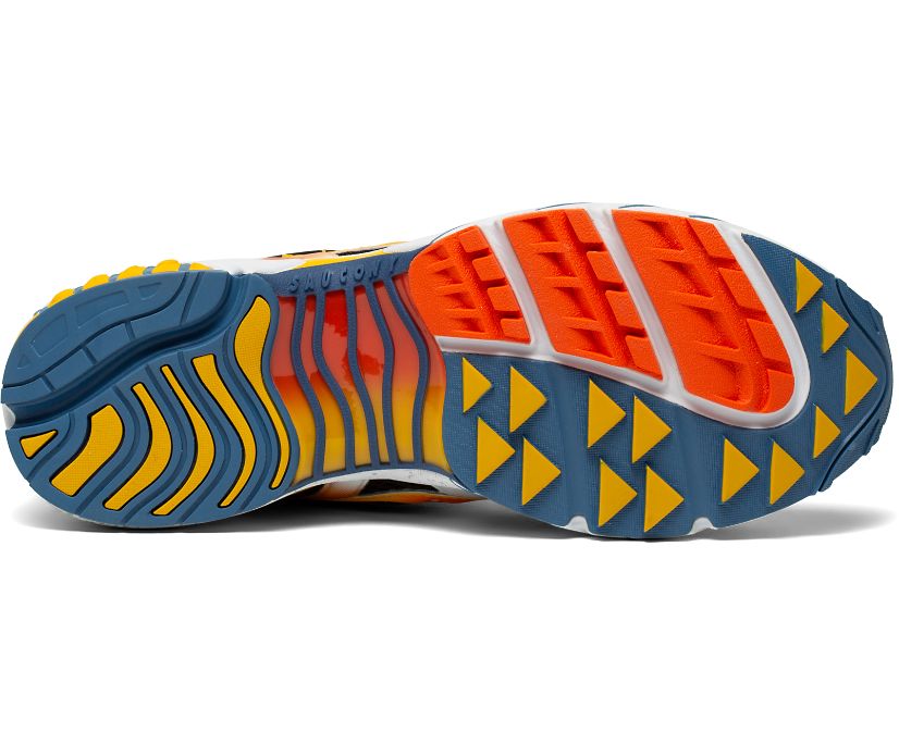 Buty Saucony Grid Web Męskie Czarne Pomarańczowe Żółte | Polska ZE6-89138A3