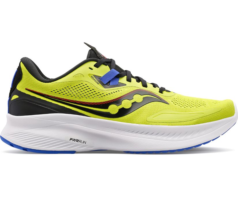 Buty Saucony Guide 15 Wide Męskie Żółte Niebieskie Czarne | Polska GS4-76357H5