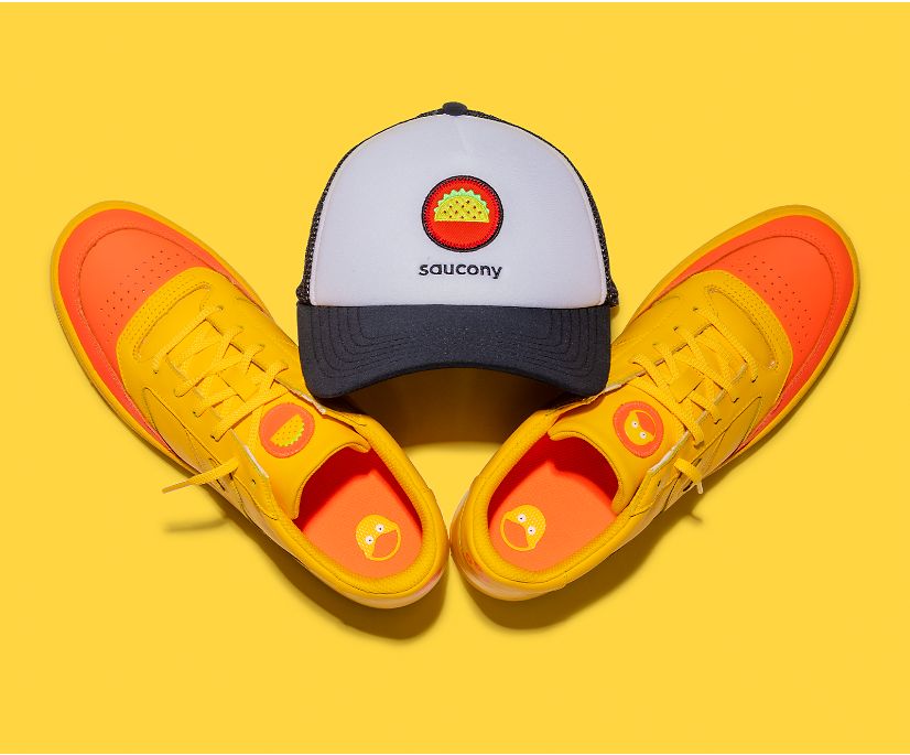 Buty Saucony Jake Jazz Court Męskie Żółte Pomarańczowe | Polska EA0-65166C9
