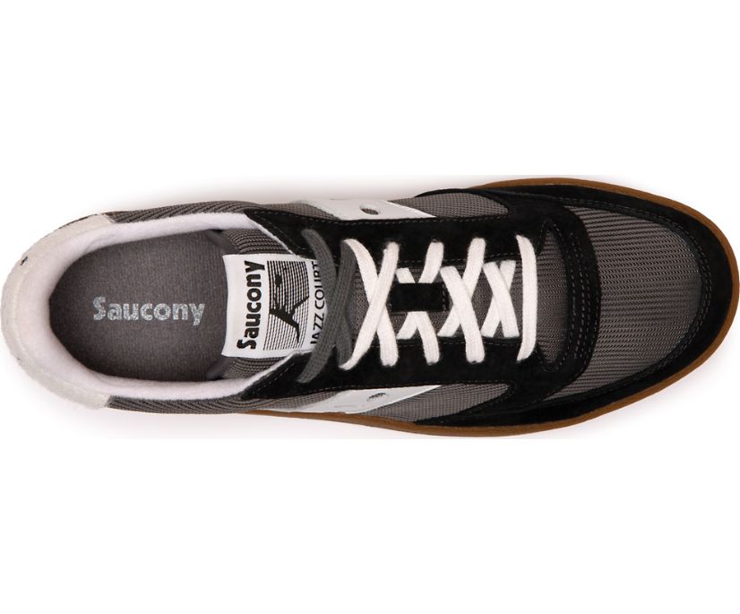 Buty Saucony Jazz Court Damskie Czarne Srebrne | Polska YA5-00830Q5