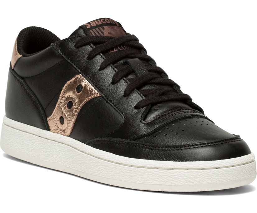 Buty Saucony Jazz Court Metallic Damskie Czarne Różowe Złote | Polska EJ1-60766U6