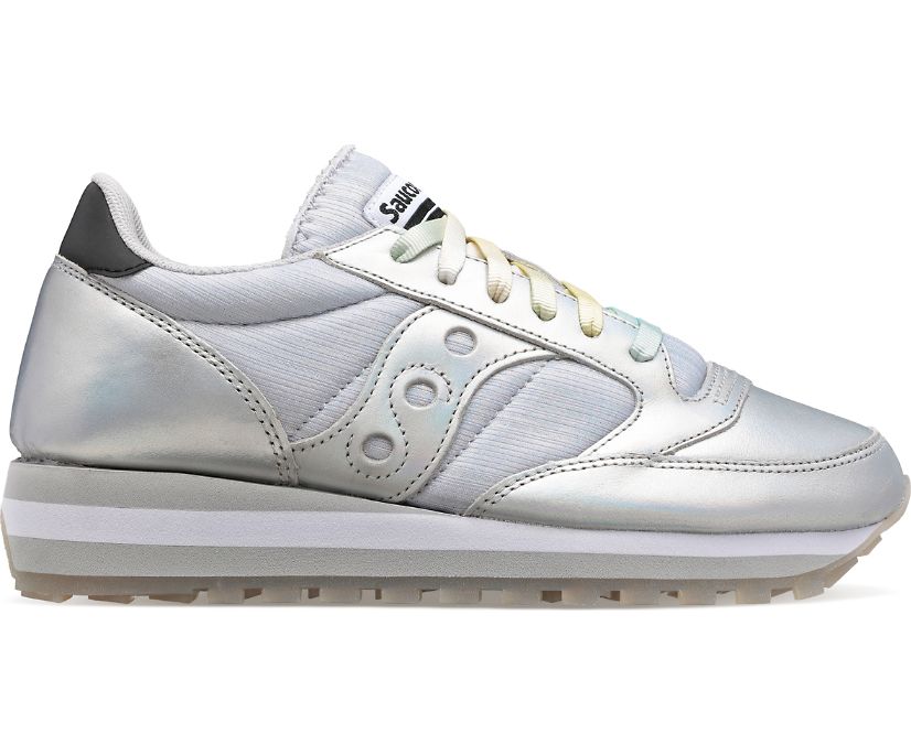 Buty Saucony Jazz Triple Damskie Srebrne | Polska LI9-10791T8