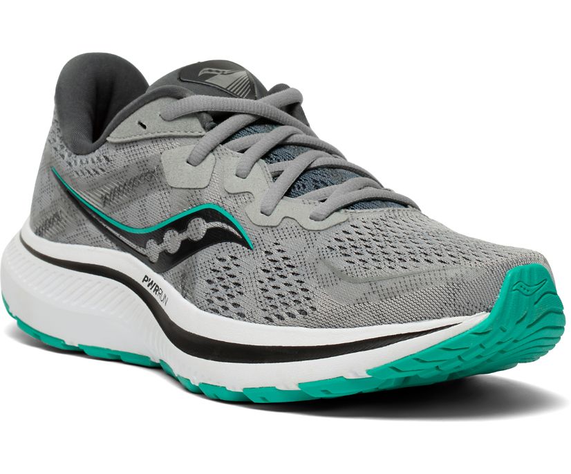 Buty Saucony Omni 20 Wide Damskie Szare Zielone | Polska WR8-25102Z6