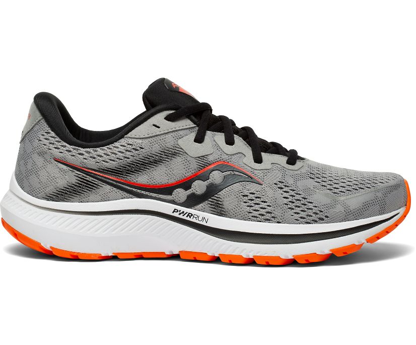 Buty Saucony Omni 20 Wide Męskie Szare Czerwone | Polska ZO3-12881P4