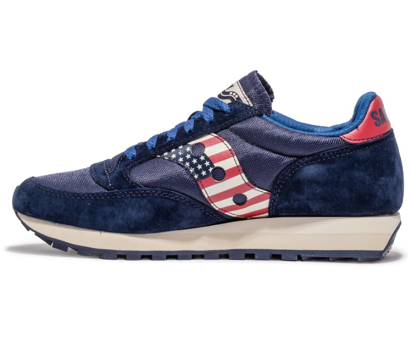Buty Saucony Stars & Stripes Jazz 81 Męskie Czerwone Białe Niebieskie | Polska OQ7-40614I8