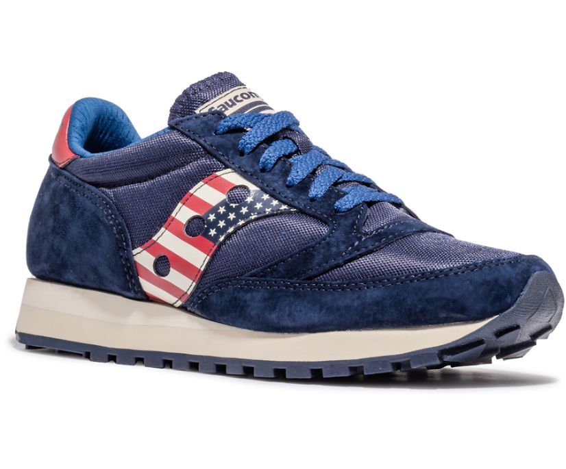 Buty Saucony Stars & Stripes Jazz 81 Męskie Czerwone Białe Niebieskie | Polska OQ7-40614I8