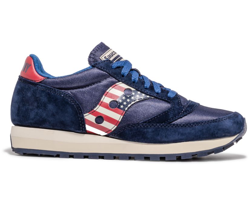 Buty Saucony Stars & Stripes Jazz 81 Męskie Czerwone Białe Niebieskie | Polska OQ7-40614I8