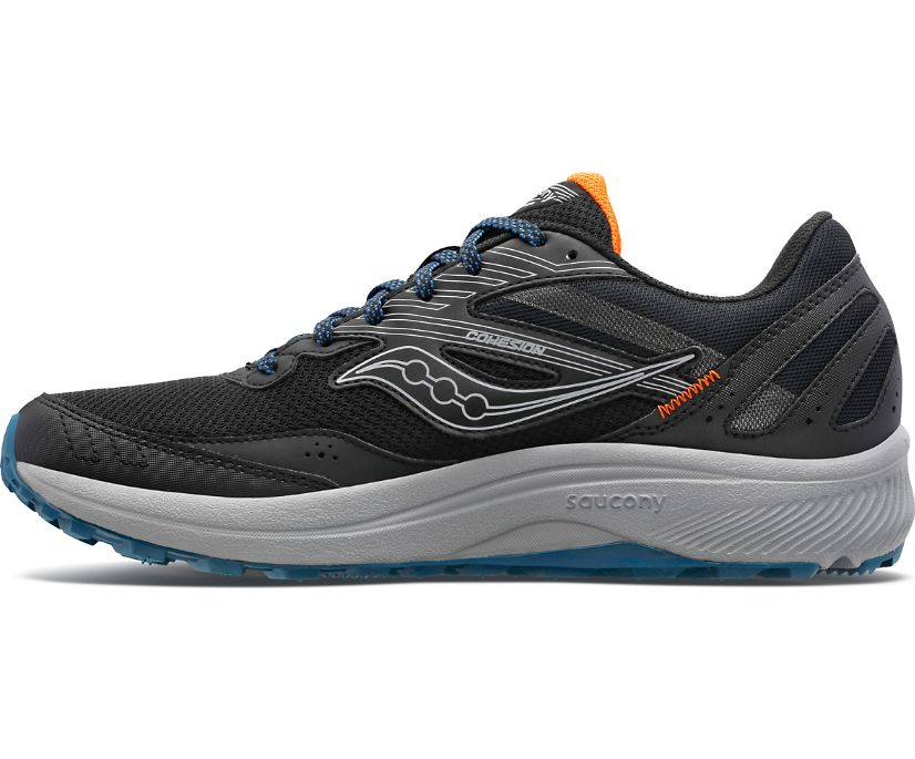 Buty Trailowe Saucony Cohesion TR15 Wide Męskie Czarne Niebieskie | Polska ZT9-00290N9
