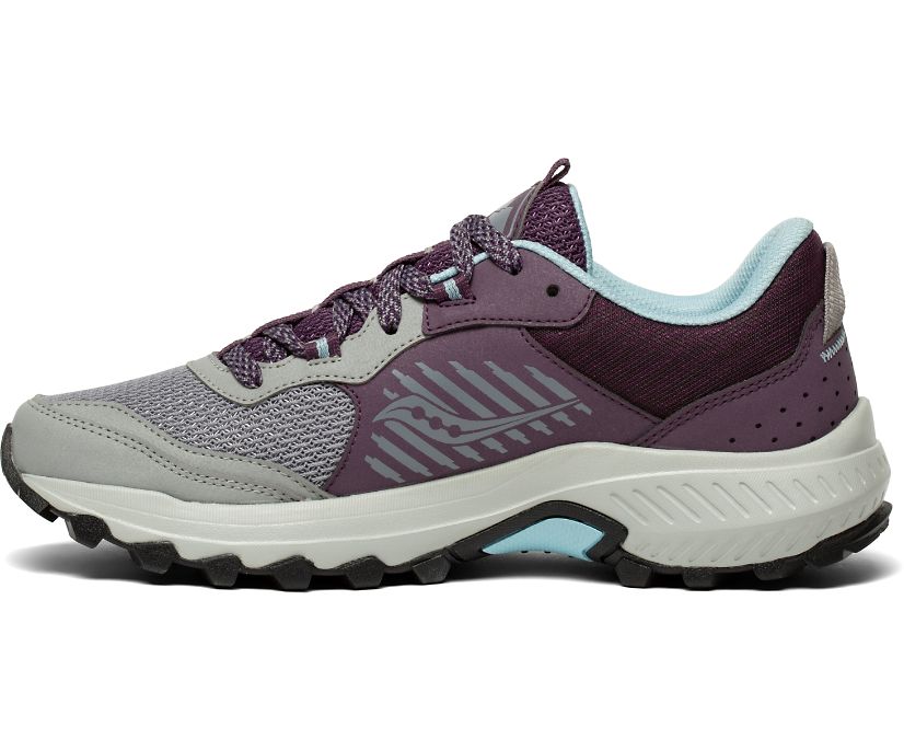 Buty Trailowe Saucony Excursion TR15 Damskie Szare Fioletowe | Polska RZ8-89108G2