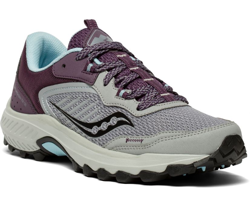 Buty Trailowe Saucony Excursion TR15 Damskie Szare Fioletowe | Polska RZ8-89108G2