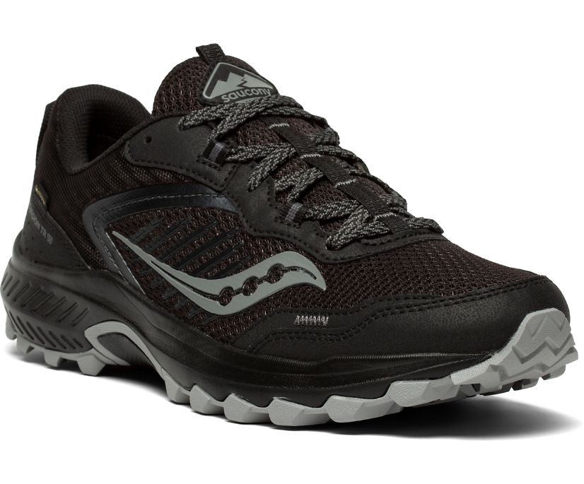 Buty Trailowe Saucony Excursion TR15 GTX Męskie Czarne Szare | Polska LP0-29112G6