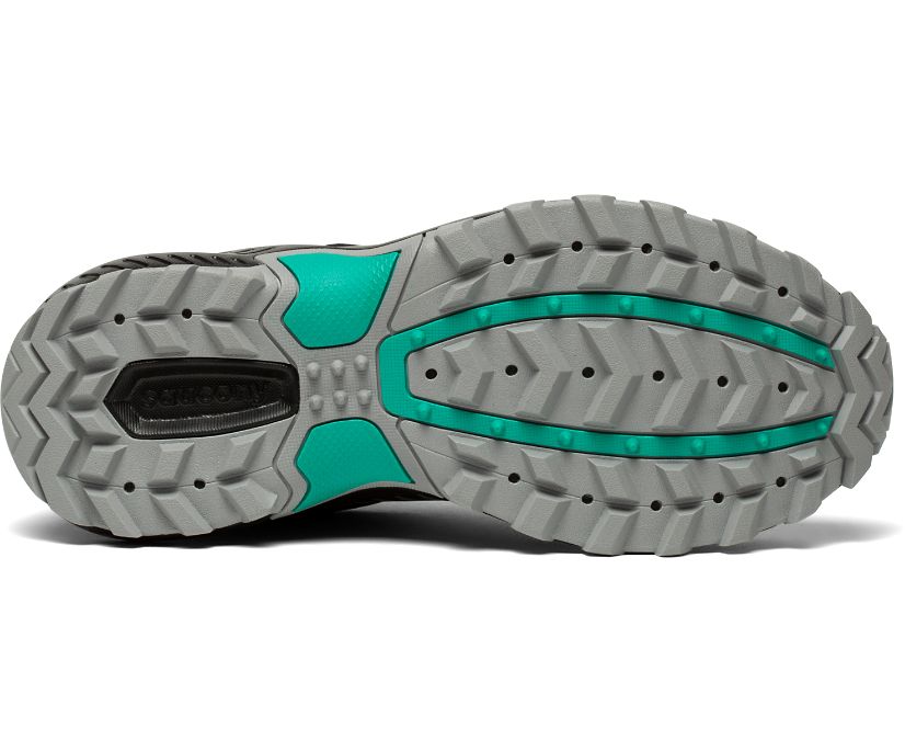 Buty Trailowe Saucony Excursion TR15 GTX Wide Damskie Czarne Zielone | Polska LZ7-65456R4