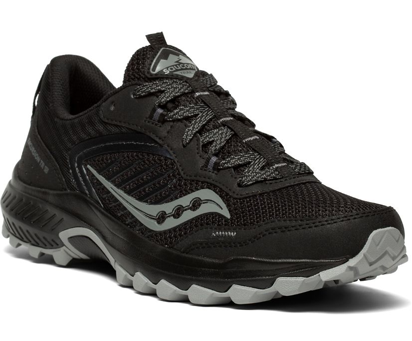 Buty Trailowe Saucony Excursion TR15 Wide Męskie Czarne Szare | Polska UO1-71817X9