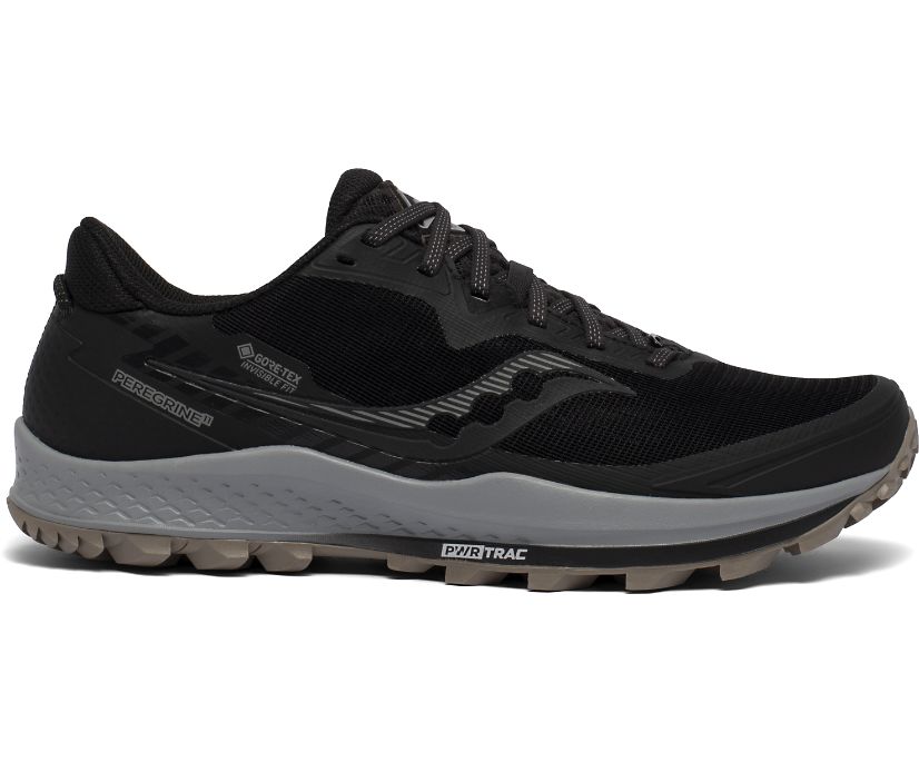 Buty Trailowe Saucony Peregrine 11 GTX Męskie Czarne Szare | Polska ID4-35843N0