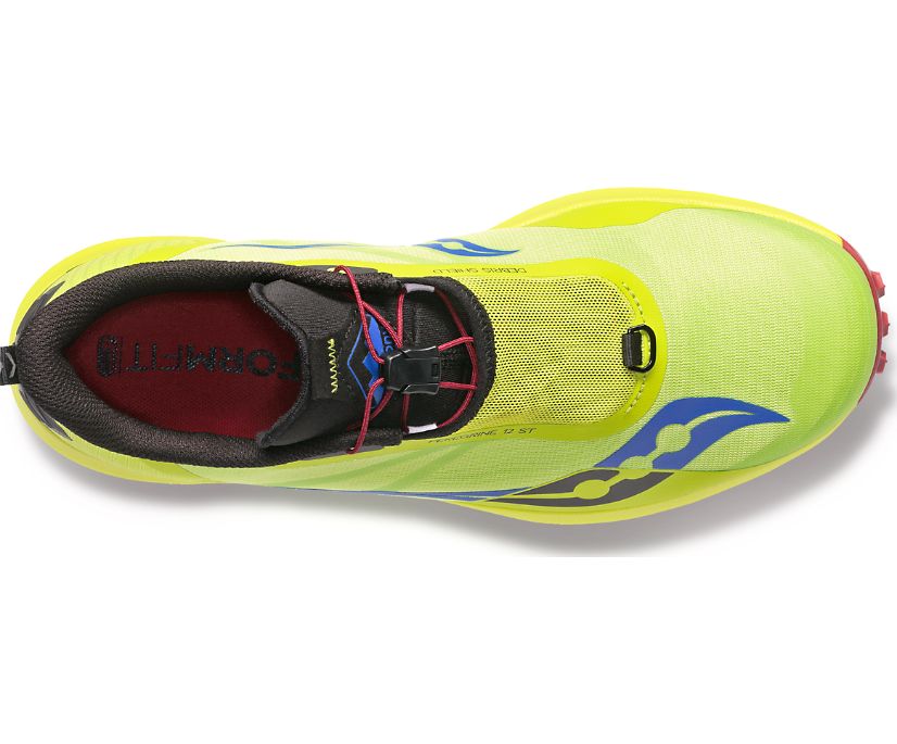 Buty Trailowe Saucony Peregrine 12 ST Męskie Głęboka Zielone Czerwone | Polska ET5-55635U9