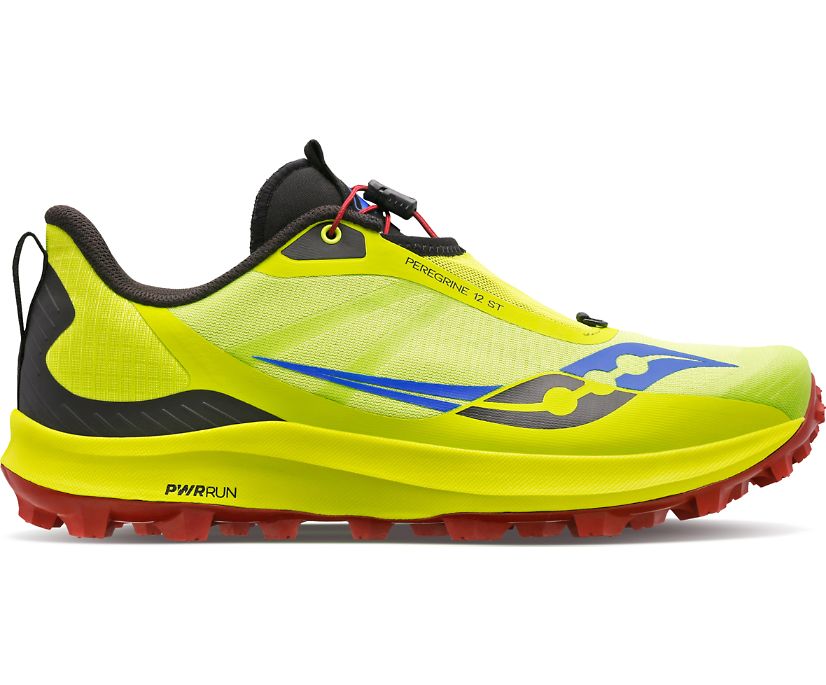 Buty Trailowe Saucony Peregrine 12 ST Męskie Głęboka Zielone Czerwone | Polska ET5-55635U9