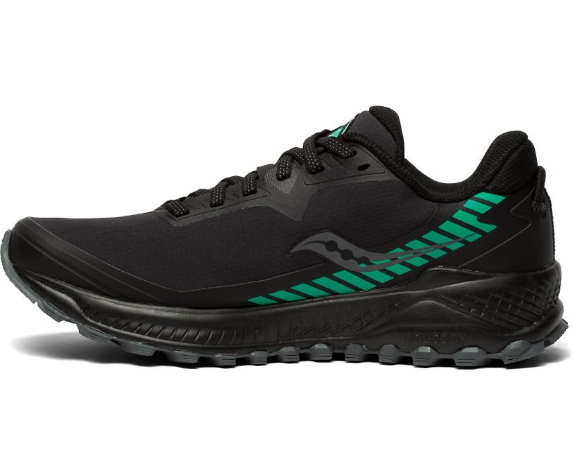 Buty Trailowe Saucony Peregrine ICE+ Damskie Czarne Zielone | Polska XS7-97209S2
