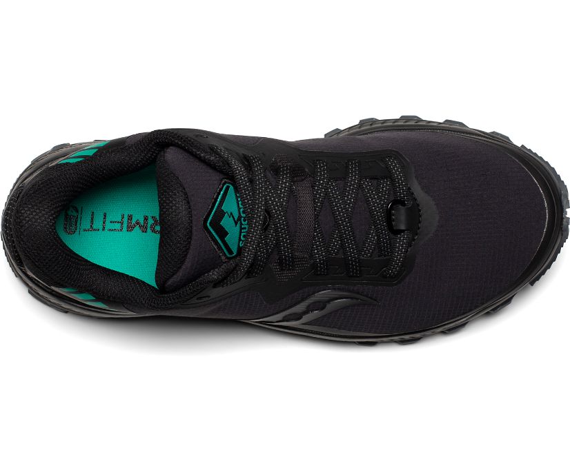 Buty Trailowe Saucony Peregrine ICE+ Damskie Czarne Zielone | Polska XS7-97209S2