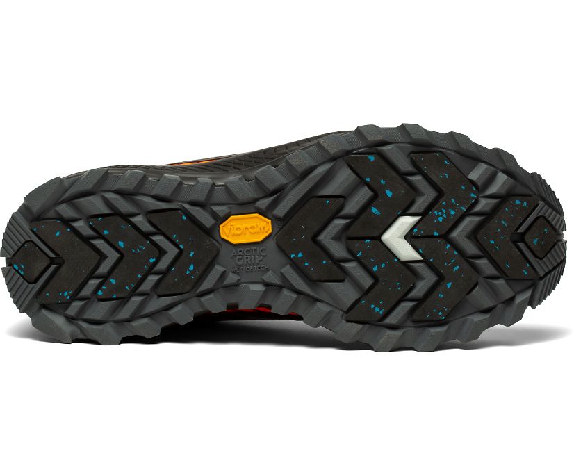 Buty Trailowe Saucony Peregrine ICE+ Męskie Czarne Pomarańczowe | Polska MP8-28032U7