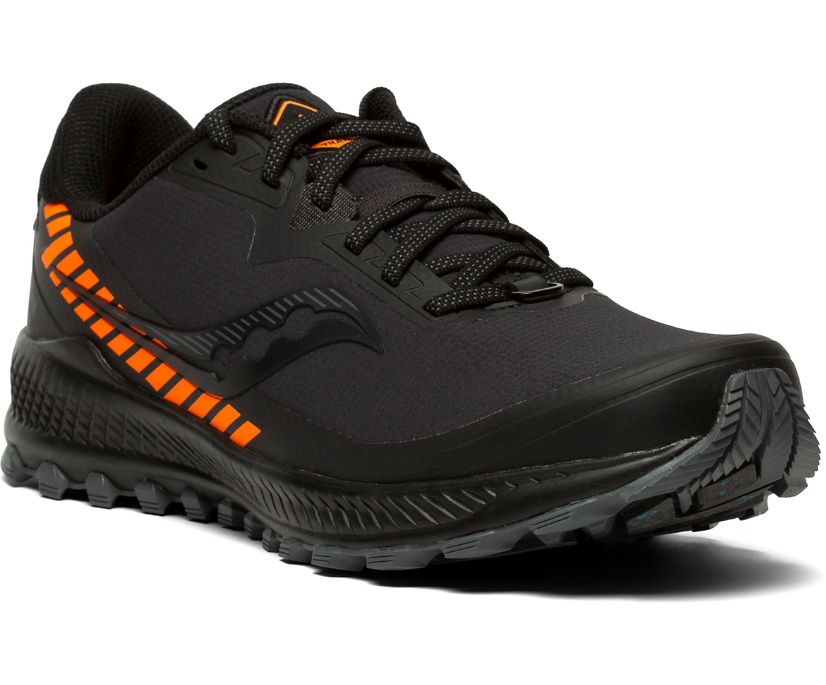 Buty Trailowe Saucony Peregrine ICE+ Męskie Czarne Pomarańczowe | Polska MP8-28032U7