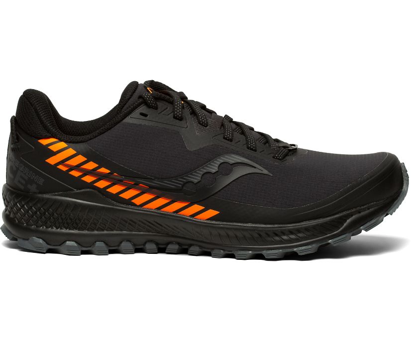 Buty Trailowe Saucony Peregrine ICE+ Męskie Czarne Pomarańczowe | Polska MP8-28032U7