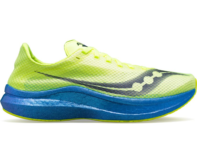 Buty do Biegania Saucony Boston Endorphin Pro+ Męskie Niebieskie Żółte | Polska PJ1-71527T7
