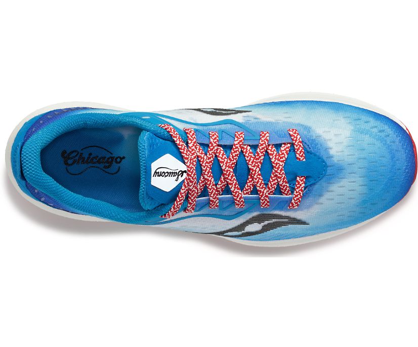 Buty do Biegania Saucony Chicago Endorphin Speed 2 Damskie Niebieskie Czerwone | Polska RX0-95569Q3