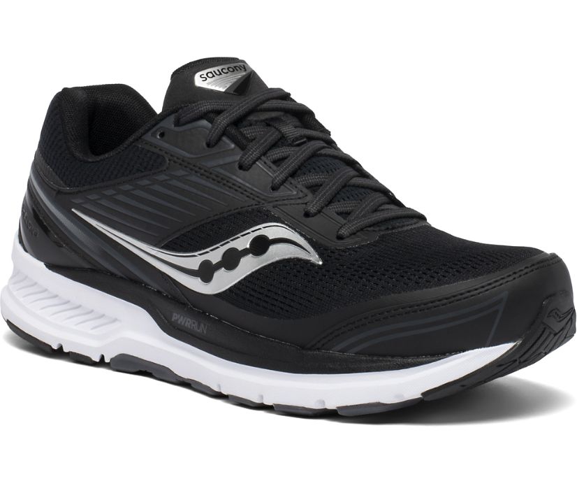 Buty do Biegania Saucony Echelon 8 Extra Wide Męskie Czarne Białe | Polska PK4-26432Q9
