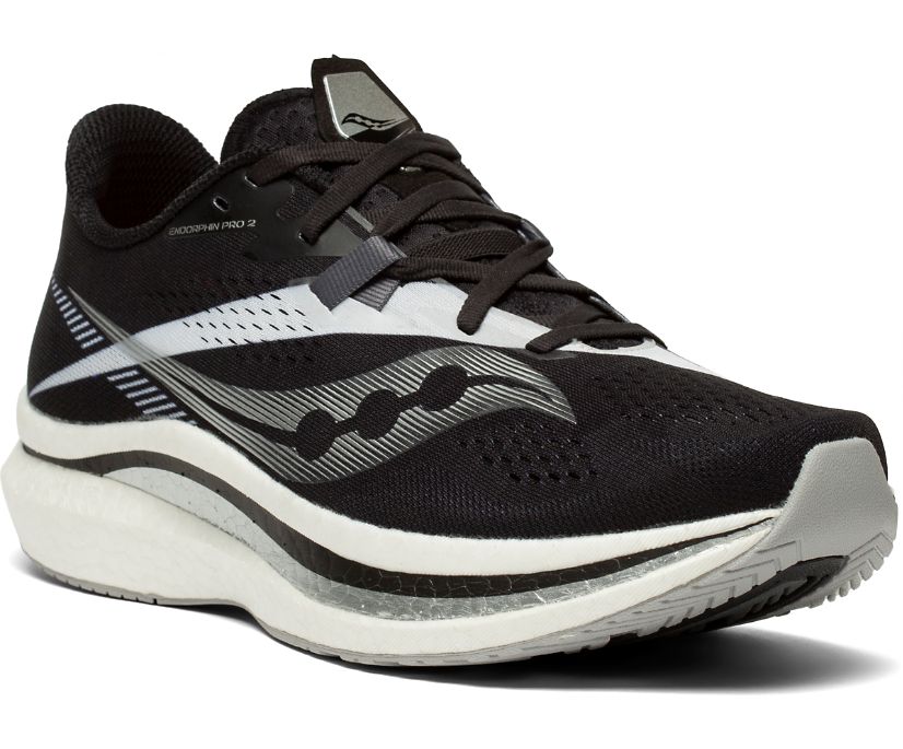 Buty do Biegania Saucony Endorphin Pro 2 Męskie Czarne Białe | Polska EP8-50225X9