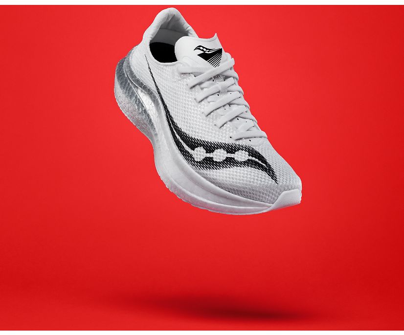 Buty do Biegania Saucony Endorphin Pro+ Damskie Białe Czarne | Polska PC7-21912F3