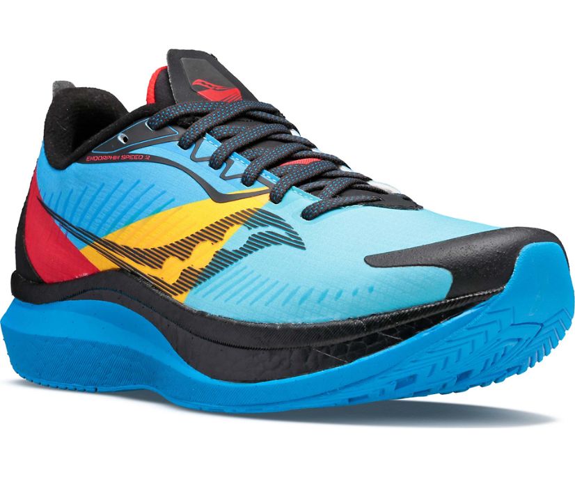 Buty do Biegania Saucony Endorphin Speed 2 RUNSHIELD Męskie Niebieskie | Polska HC4-56305A3