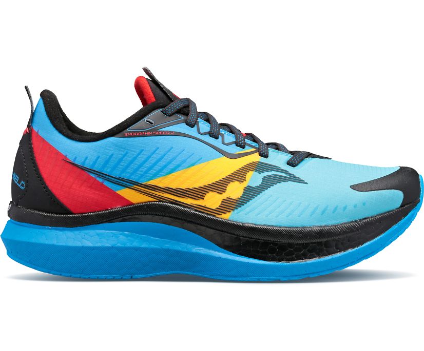 Buty do Biegania Saucony Endorphin Speed 2 RUNSHIELD Damskie Niebieskie | Polska ZF8-26282D1