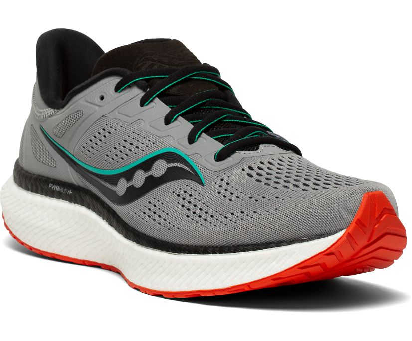 Buty do Biegania Saucony Hurricane 23 Męskie Szare Czerwone | Polska WX1-95499D5