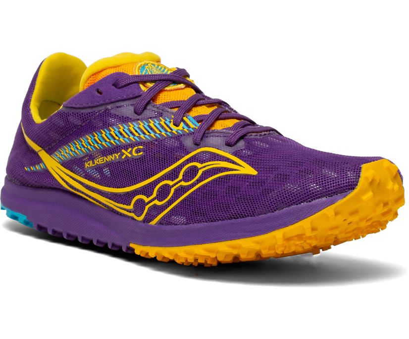 Buty do Biegania Saucony Kilkenny XC9 Flat Damskie Fioletowe Żółte | Polska ZD7-41884D7