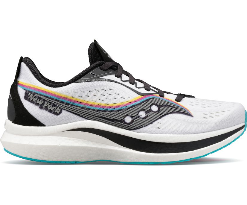 Buty do Biegania Saucony NYC Endorphin Speed 2 Damskie Białe Czarne | Polska CT0-21042I0