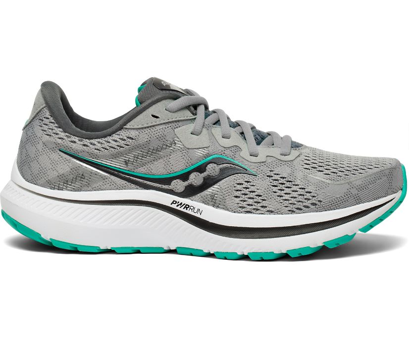 Buty do Biegania Saucony Omni 20 Wide Damskie Szare Zielone | Polska OZ8-74887I9