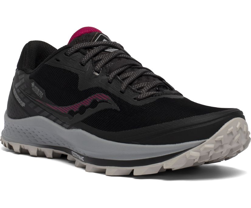 Buty do Biegania Saucony Peregrine 11 GTX Damskie Czarne Czerwone | Polska JU5-40444W6