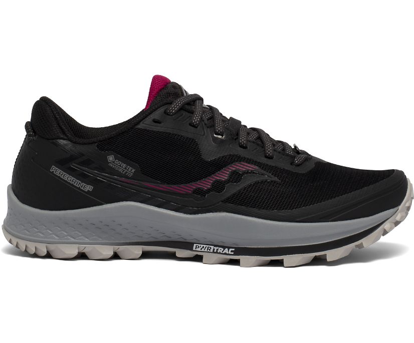 Buty do Biegania Saucony Peregrine 11 GTX Damskie Czarne Czerwone | Polska JU5-40444W6