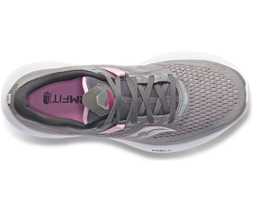 Buty do Biegania Saucony Ride 15 Damskie Szare Bordowe | Polska NK1-54285F1