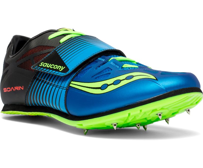 Buty do Biegania Saucony Soarin J 2 Męskie Niebieskie Zielone | Polska CX1-16331J1